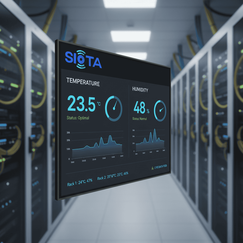 IoT-based temperature and humidity monitoring system for server rooms, labs, cleanrooms, and cold storage with real-time alerts and dashboard.